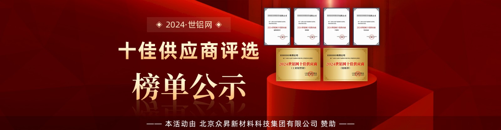 【十佳风采】2024年世铝网十佳供应商评选活动榜单揭晓！