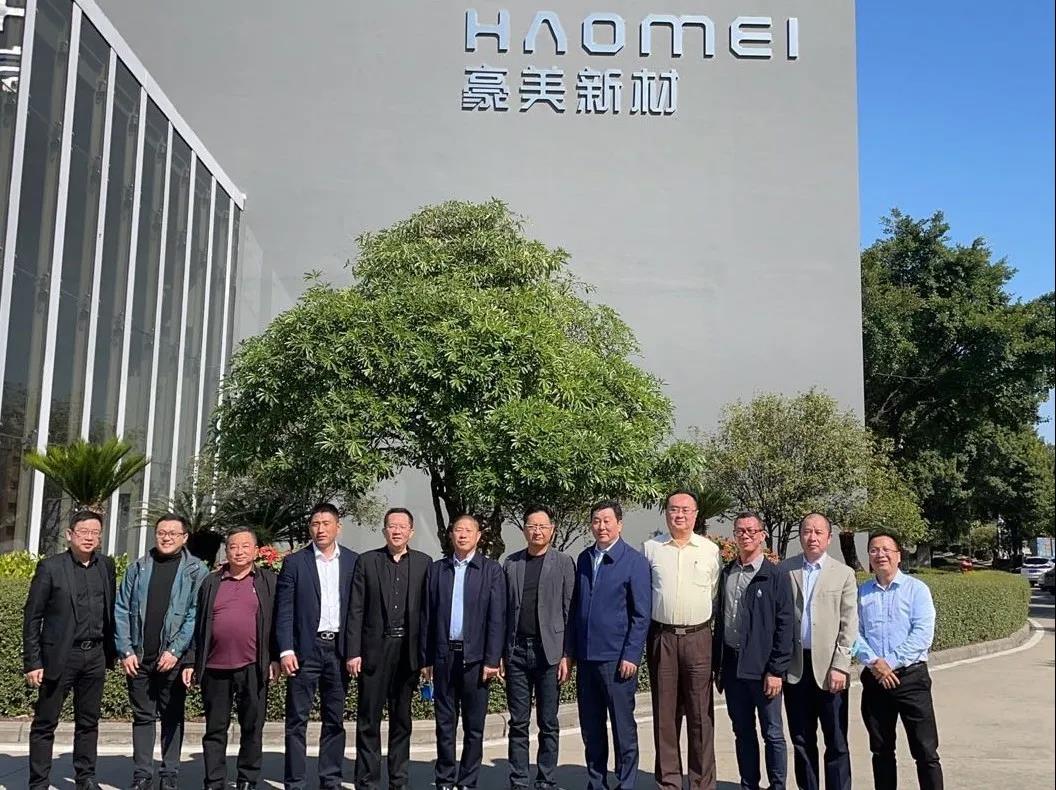 中国有色金属加工工业协会领导莅临豪美新材调研指导