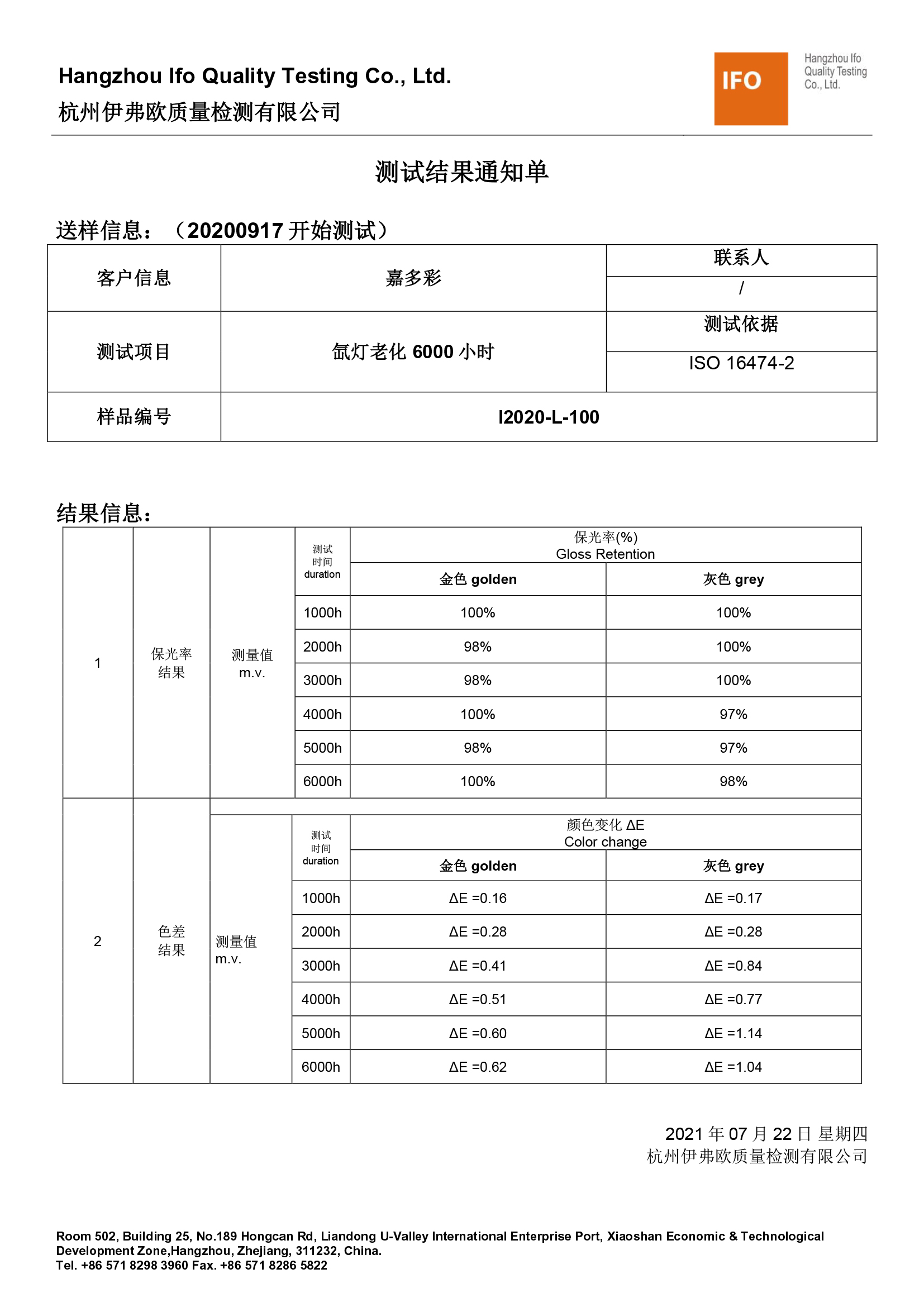 20210722 IFO测试结果通知单(嘉多彩老化6000小时 class 2）.jpg